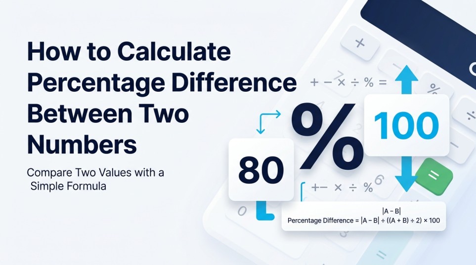 How to Calculate Percentage Difference Between Two Numbers