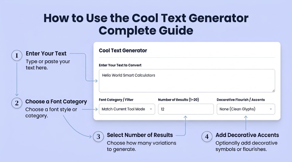 How to Use the Cool Text Generator complete guide to create cool font for copy paste